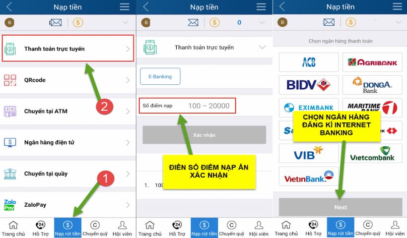 Nhập đầy đủ những thông tin mà hệ thống kubet11 hiển thị